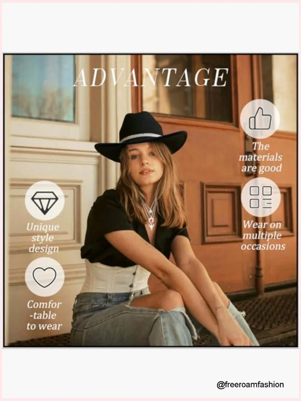 Cowboy Hat Set with Bandana and Cowgirl Necklace